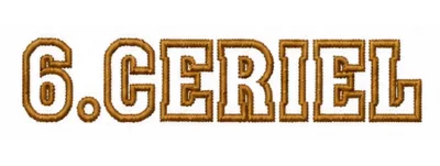 Voorbeeld lettertype 6