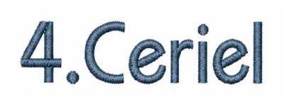 Voorbeeld lettertype 4